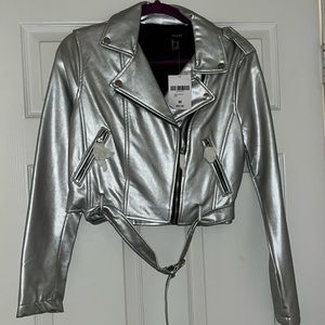 Metallic Moto Jacket